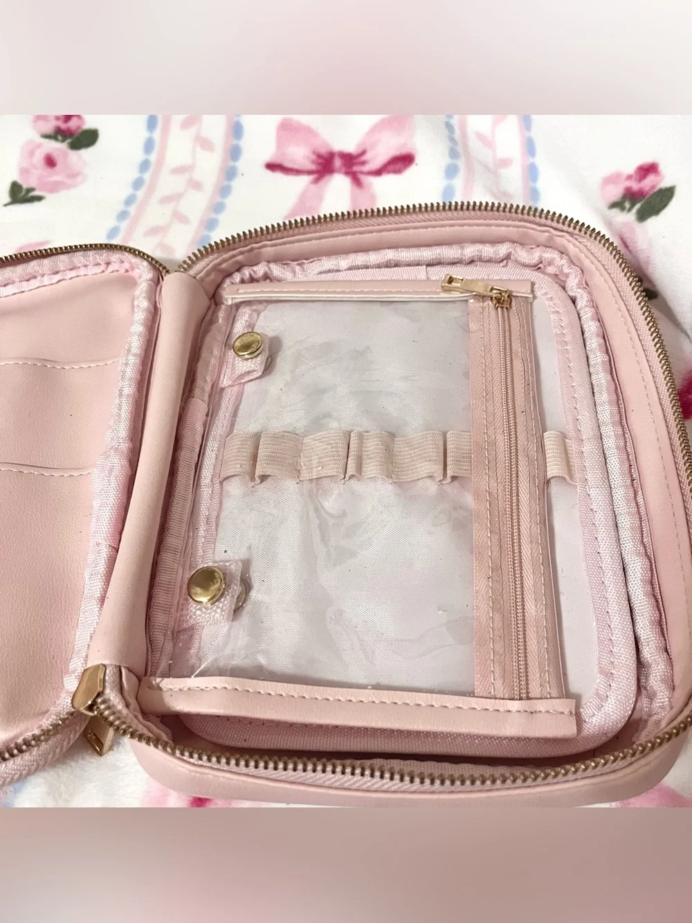 Simply Gilded pink pencil pen case organizer